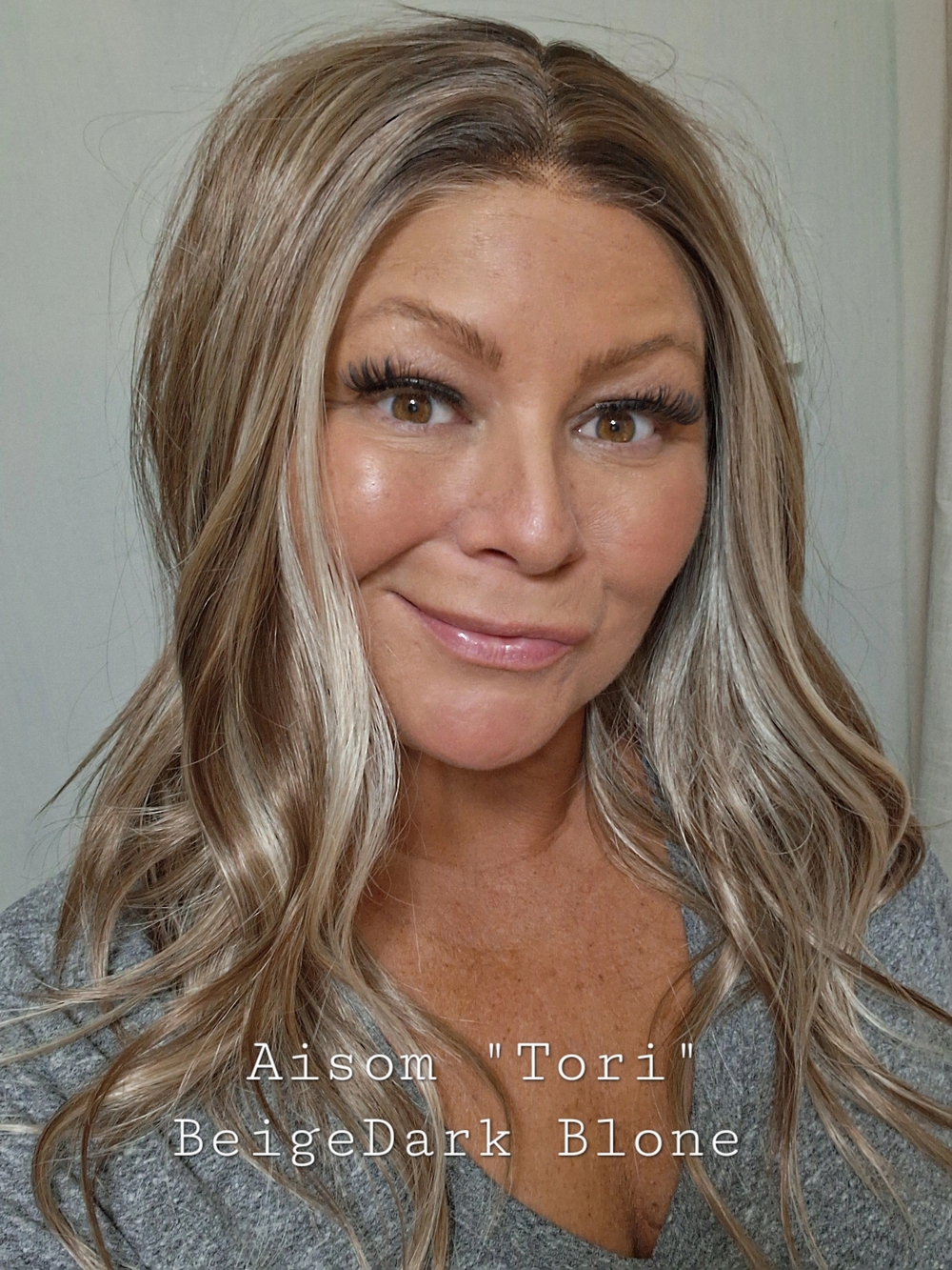 Wig — Beige Dark Blonde Soft Wave
